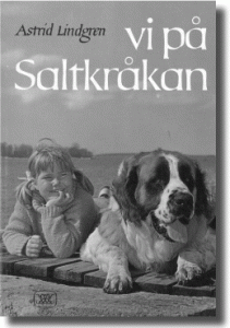 Omslag till Astrid Lindgrens Vi på Saltkråkan, Stockholm, Rabén & Sjögren, 1964