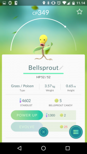 Bellsprout on ruoho/myrkkypokemon, ja se kuuluu "pokemon-ekosysteemin" tuottajiin.