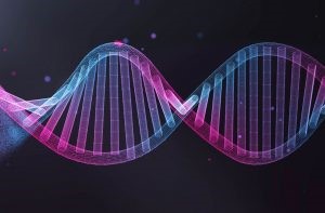Horizontal DNA Double Helix 