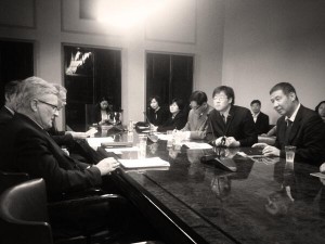Meetings of Chinese scholars with the chairman of the constitutional law committee at the Finnish Parliament