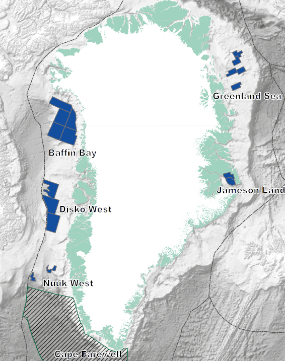 Currently there are 17 active exploration licences in five different sites in Greenland, Annual Report 2015, Nunaoil AS