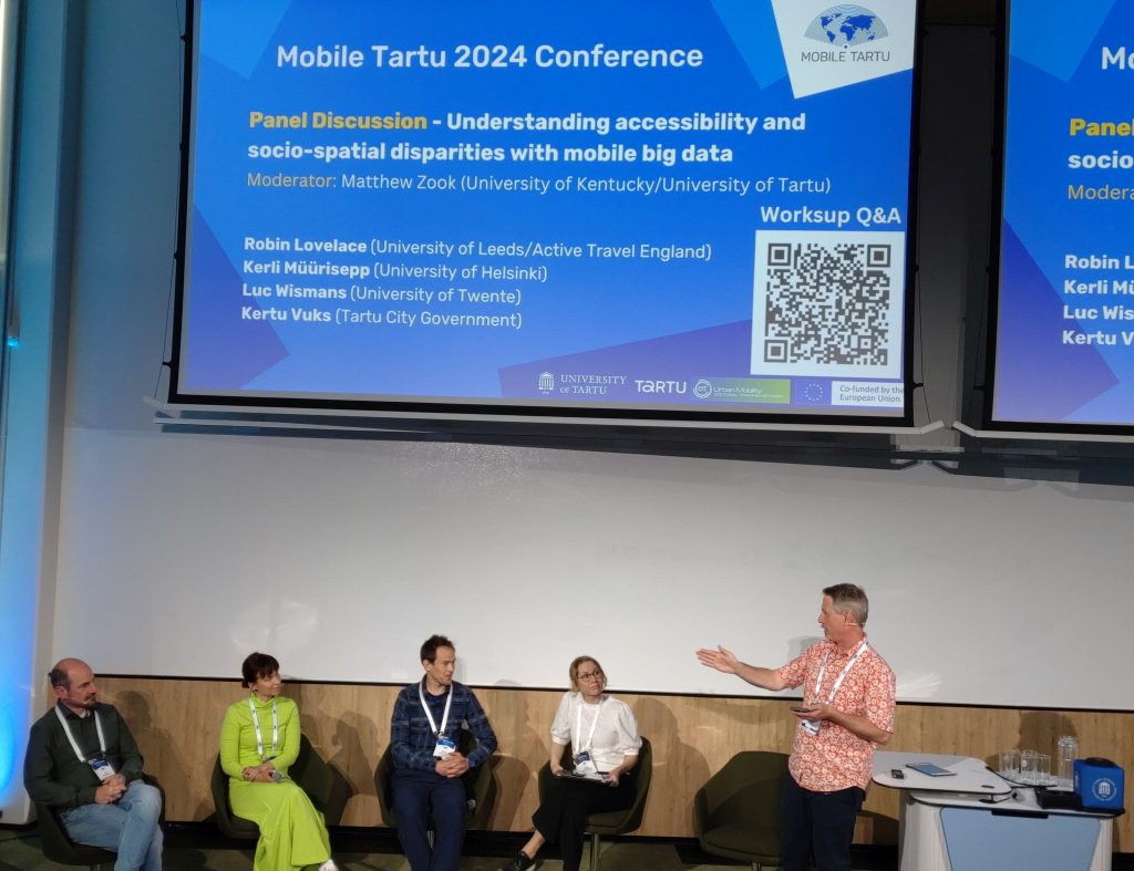 Mobile Tartu 2024 panel discussion "Understanding accessibility and socio-spatial disparities with mobile big data"