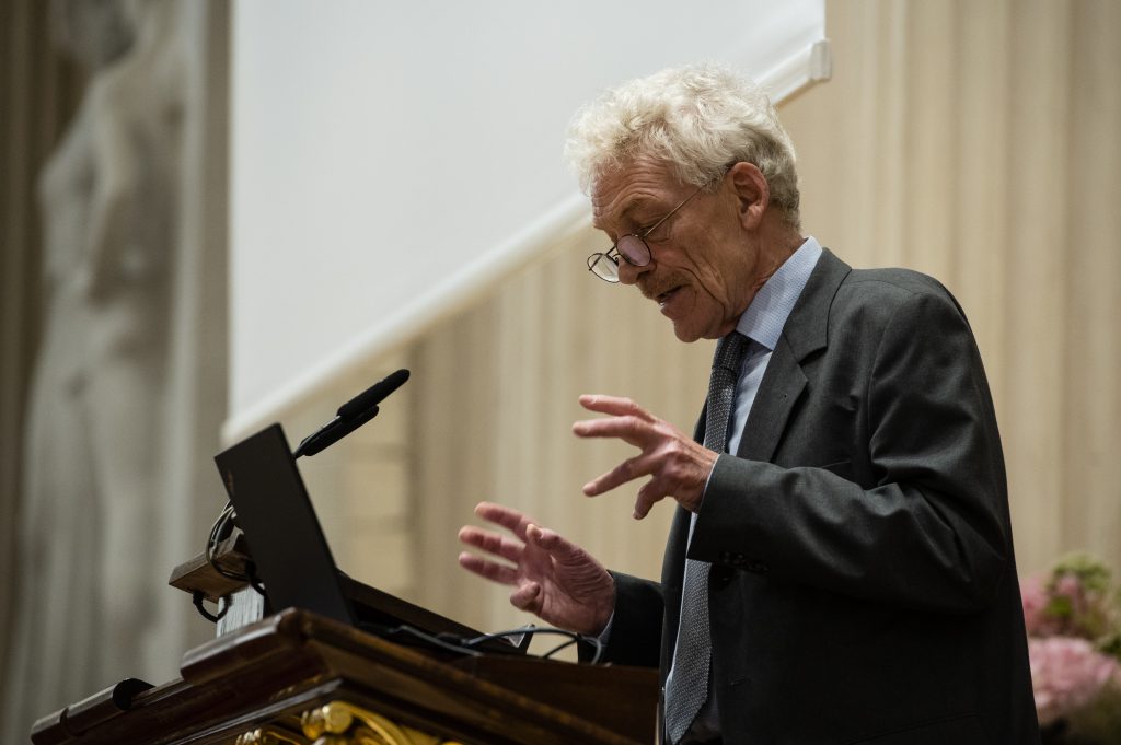 Prof. Morten Kyndrup giving a talk at the HCAS Anniversary Celebration on June 15, 2022