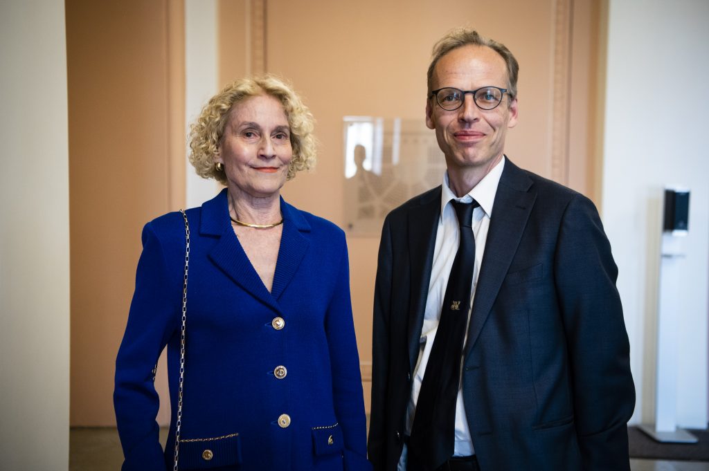 A photo of Professor Martha C. Nussbaum and Professor Sami Pihlström