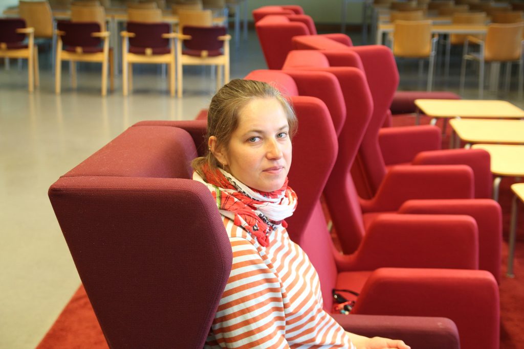 Anna Sokolova in the HCAS Common Room