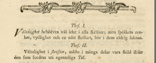 Porthans theser till disputationsövningar 1803