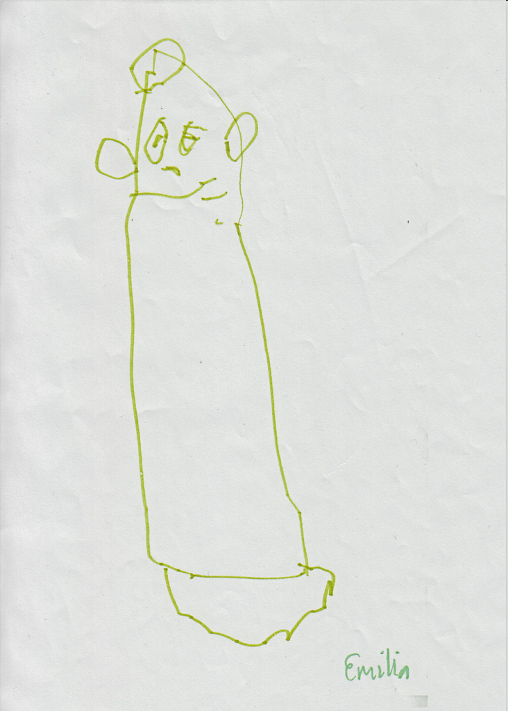 The design of the Unto Uolevi toy, drawn by a child. Photo: Helsinki University Museum Flame.