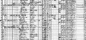 Original census sheet