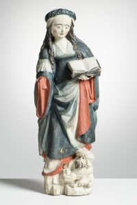 Sculpture of St Catherine of Alexandria from Tyrvää church.