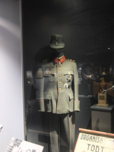 Uniform of Eduard Dietl, commander of the German troops in Finland during the Second World War. Photo: Suzie Thomas, October 2015.