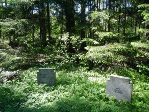 German central military graveyard at Honkanummi / Saksalaisten sotilashautausmaa Honkanummella (Photograph: Oula Seitsonen).