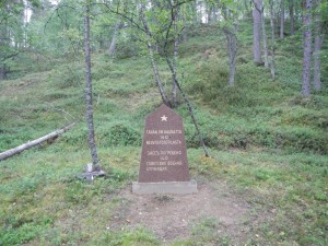 Officially marked PoW mass grave in Lapland (Photograph: Oula Seitsonen).