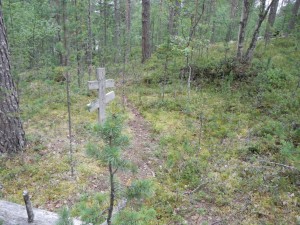 Unofficially marked PoW mass grave in Lapland (Photograph: Oula Seitsonen).