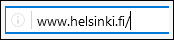 otsikkorivi, jossa www.helsinki.fi/