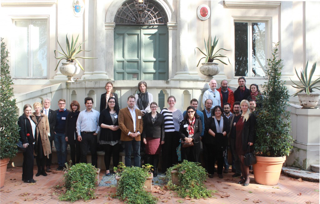 Participants of the Public and Private in the Roman House and Society Conference 2014 at Villa Lante.