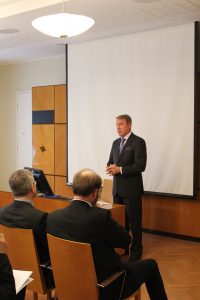 Rector Jukka Kola from University of Helsinki giving his warm welcomes and opening the ceremonies.