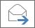 The forwarded message image. An open envelope with a right-facing arrow at the right edge.