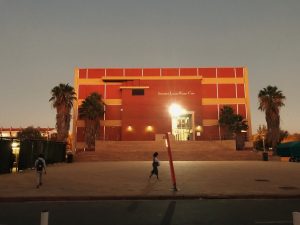 UNAM:s library during the evening light