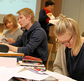 Students at the Language Centre
